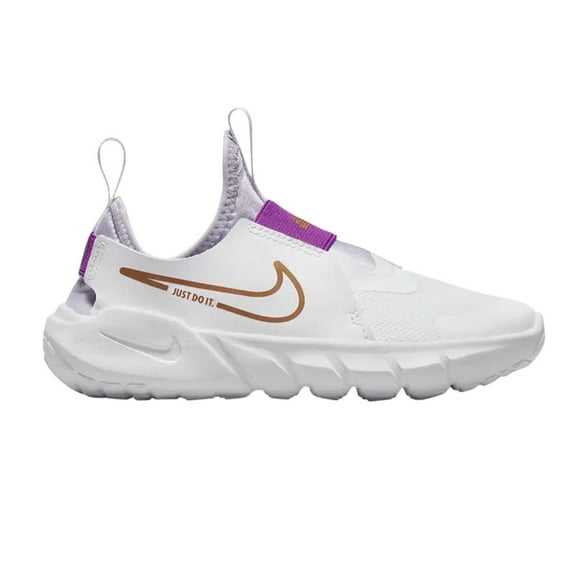 ike Unisex-Child Flex Runner 2 Running Shoes, White/Metallic Copper 13C