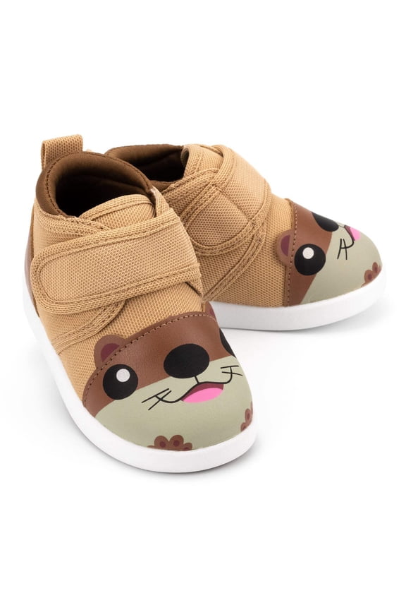 Otter Squeaky Toddler Shoes | Brown