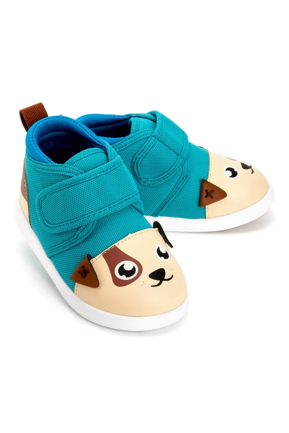 Puppy Squeaky Toddler Shoes / Teal