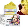 thumbnail image 1 of ikzee Coloring Hair Wax, Gold - Hair Styling Clay Washable - Temporary Hair Dye - Hair Color Wax For Women Men Kids Party Cosplay, 1 of 9