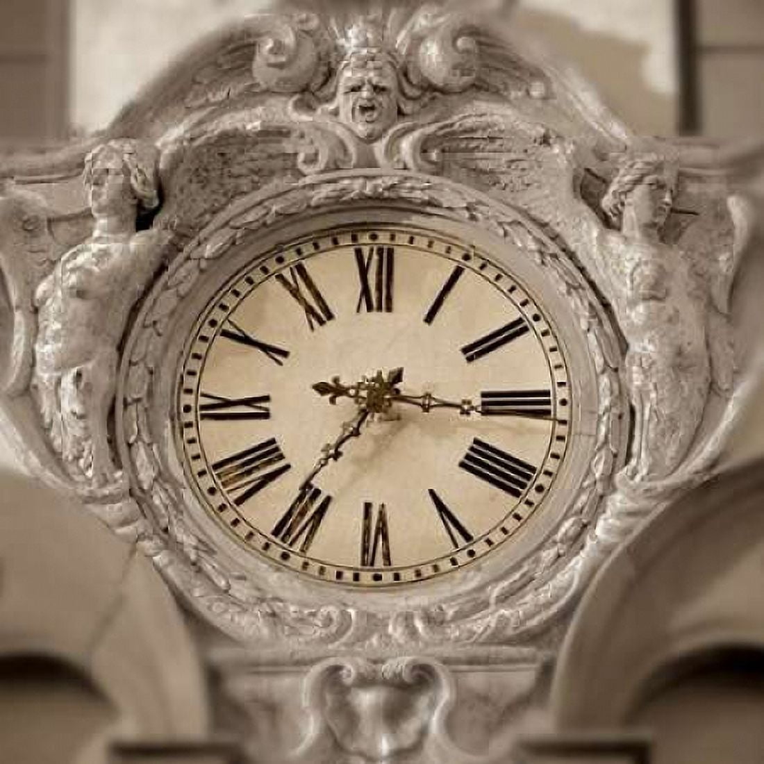 il Grande Orologio - 2 Color Canvas Art - Alan Blaustein (24 x 24)