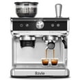 ilavie Espresso Machine With Grinder, Professional Espresso Maker With Milk Frother Steam Wand