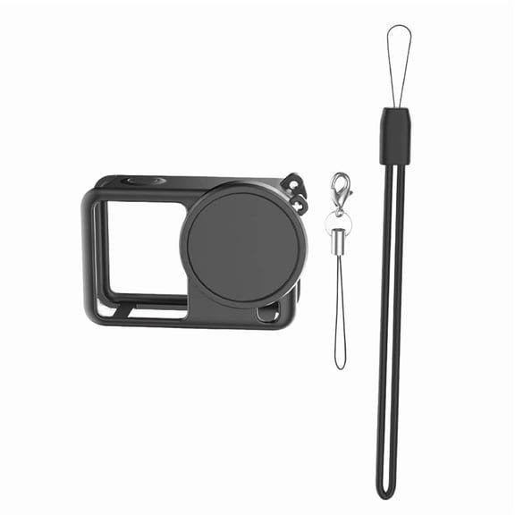 ilicone Protective Case for DJI OSMO Action 6 Camera - Shockproof Housing with Lens Cap, Lanyard & Wrist Strap compatible with DJI Action 6 Camera