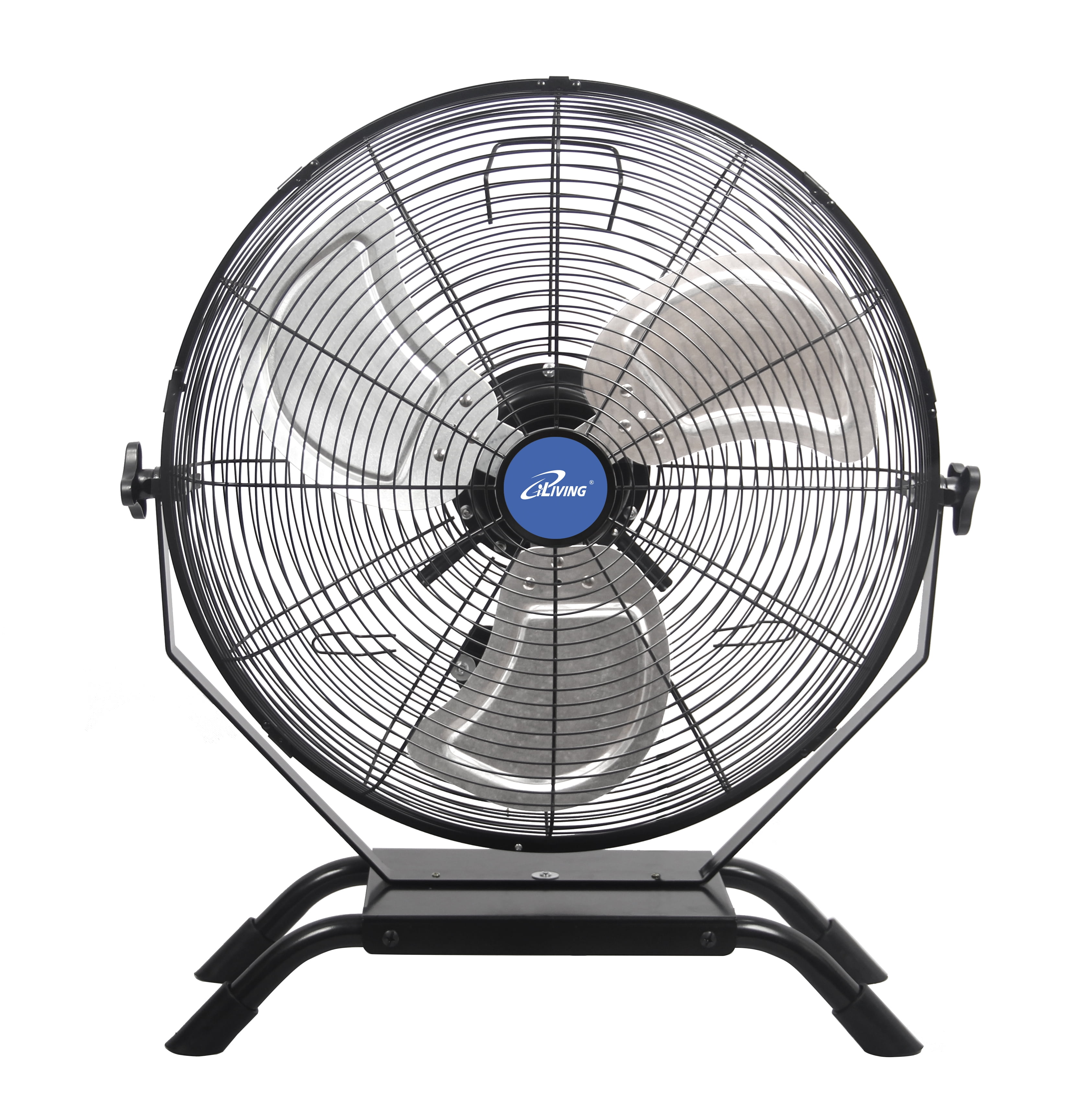 iLIVING Wall Mounted/Floor Stand Variable 20 Inches Speed Indoor/Outdoor Fan, Industrial grade for Patio, Greenhouse, Garage, Workshop, and Loading Dock, 4650 CFM, Black