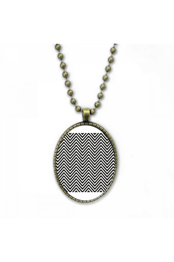 illusion line repeat mountain necklace vintage chain bead pendant jewelry collection