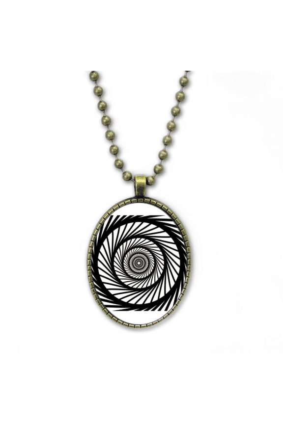 illusion line repeat necklace vintage chain bead pendant jewelry collection