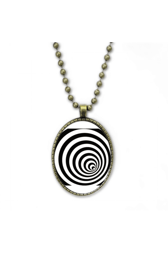 illusion line repeat necklace vintage chain bead pendant jewelry collection
