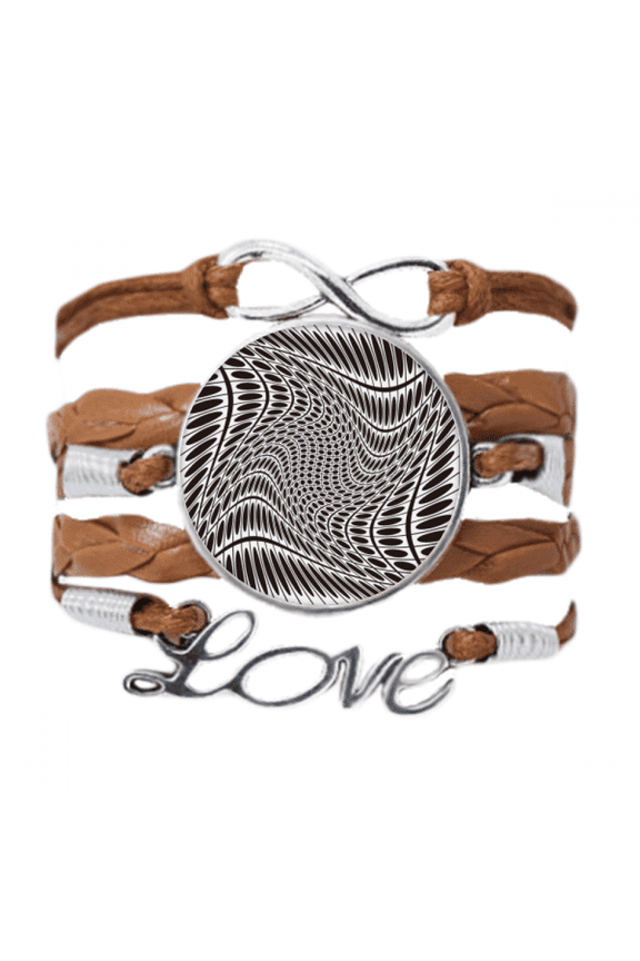 illusion lines repeating ellipse bracelet chain ornament wristband