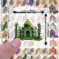 thumbnail image 1 of illustration Taj Mahal Stickers, Waterproof Taj Mahal Sticker for Water Bottle Laptop Phone Cases Planner Skateboard Luggage Helmet Party Favor Decor, Ideal for Adults Teens Teacher Rewards, 1 of 9