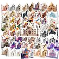 thumbnail image 1 of illustration Taj Mahal Stickers, Waterproof Taj Mahal Sticker for Water Bottle Laptop Phone Cases Planner Skateboard Luggage Helmet Party Favor Decor, Ideal for Adults Teens Teacher Rewards, 1 of 9