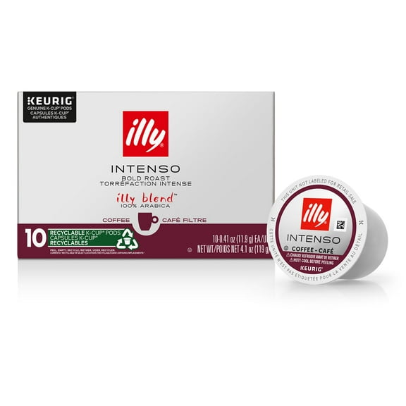 illy Coffee, Dark Roast, K-Cup for Keurig, 100% Arabica Bean Signature Italian Blend, Premium Gourmet Roast Single Serve Drip Coffee