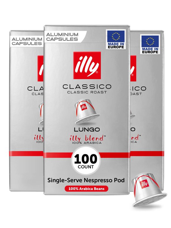 Espresso Coffee Pods for Original Machines, Classico Lungo Roast, Mild & Balanced, 10 Ct (Pack of 10)