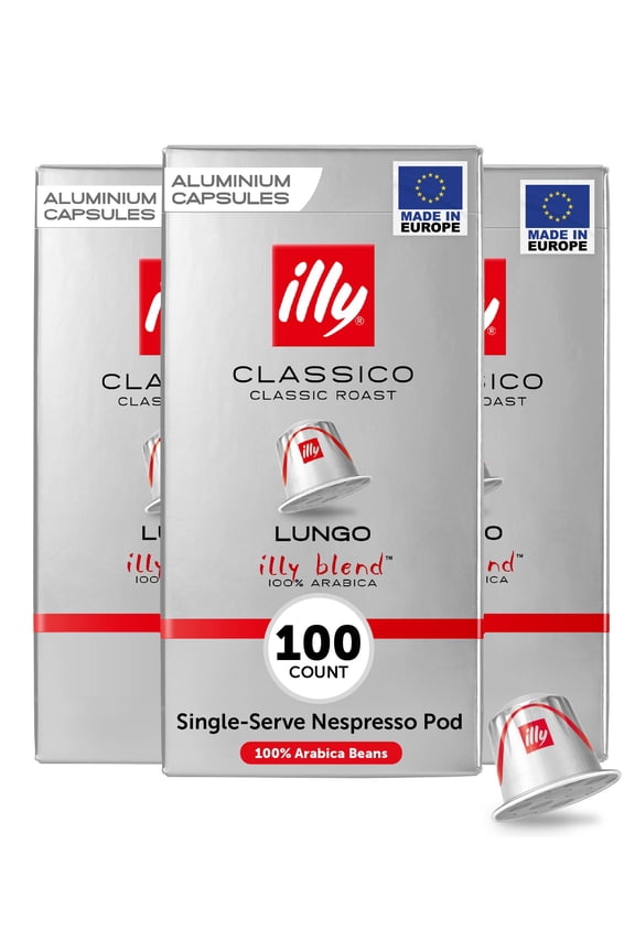 Espresso Coffee Pods for Original Machines, Classico Lungo Roast, Mild & Balanced, 10 Ct (Pack of 10)