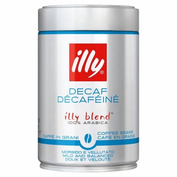 illy Decaf Beans 250g, British Import (Pack of 2)