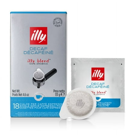illy E.S.E. Decaf Espresso Pods, 18 Count – Pre-Measured Pods For E.S.E.-Compatible Machines