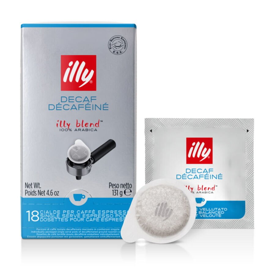 illy E.S.E. Pods Decaf Coffee, 18 Ct