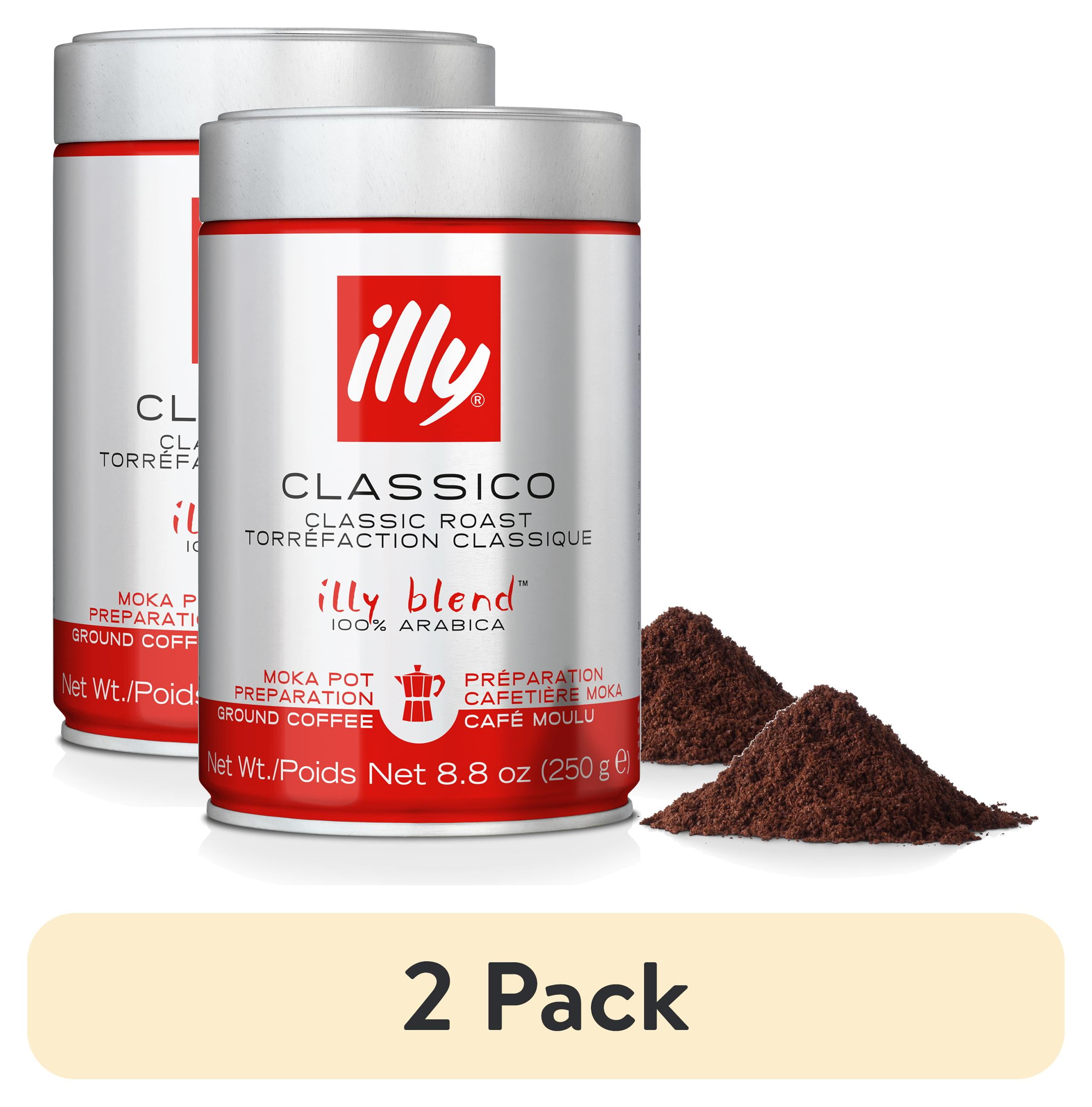 illy Ground Coffee Moka Classico Medium Roast, 8.8 Oz 