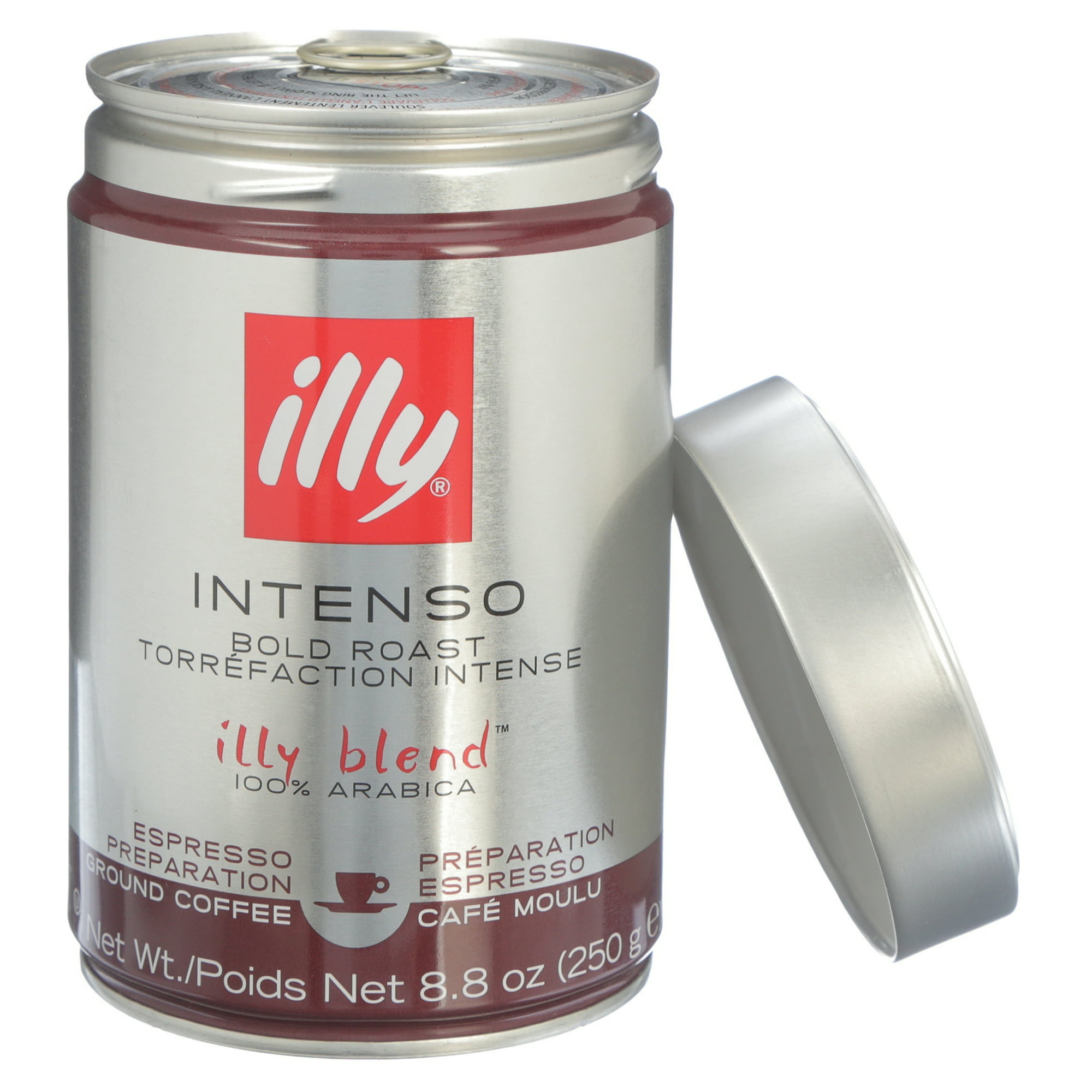illy Intenso Ground Coffee, Bold Roast Espresso, 250g 12 Pack