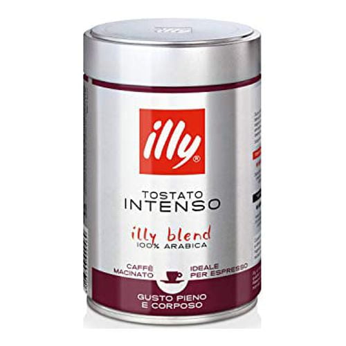 illy Intenso Ground Coffee, Bold Roast Espresso 250g (International
