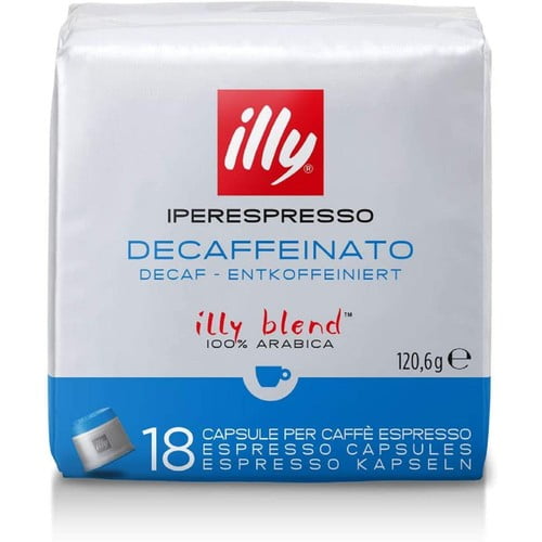 illy Iperespresso Decaf Capsules, 18 pods per pack, British Import (Pack of 3)