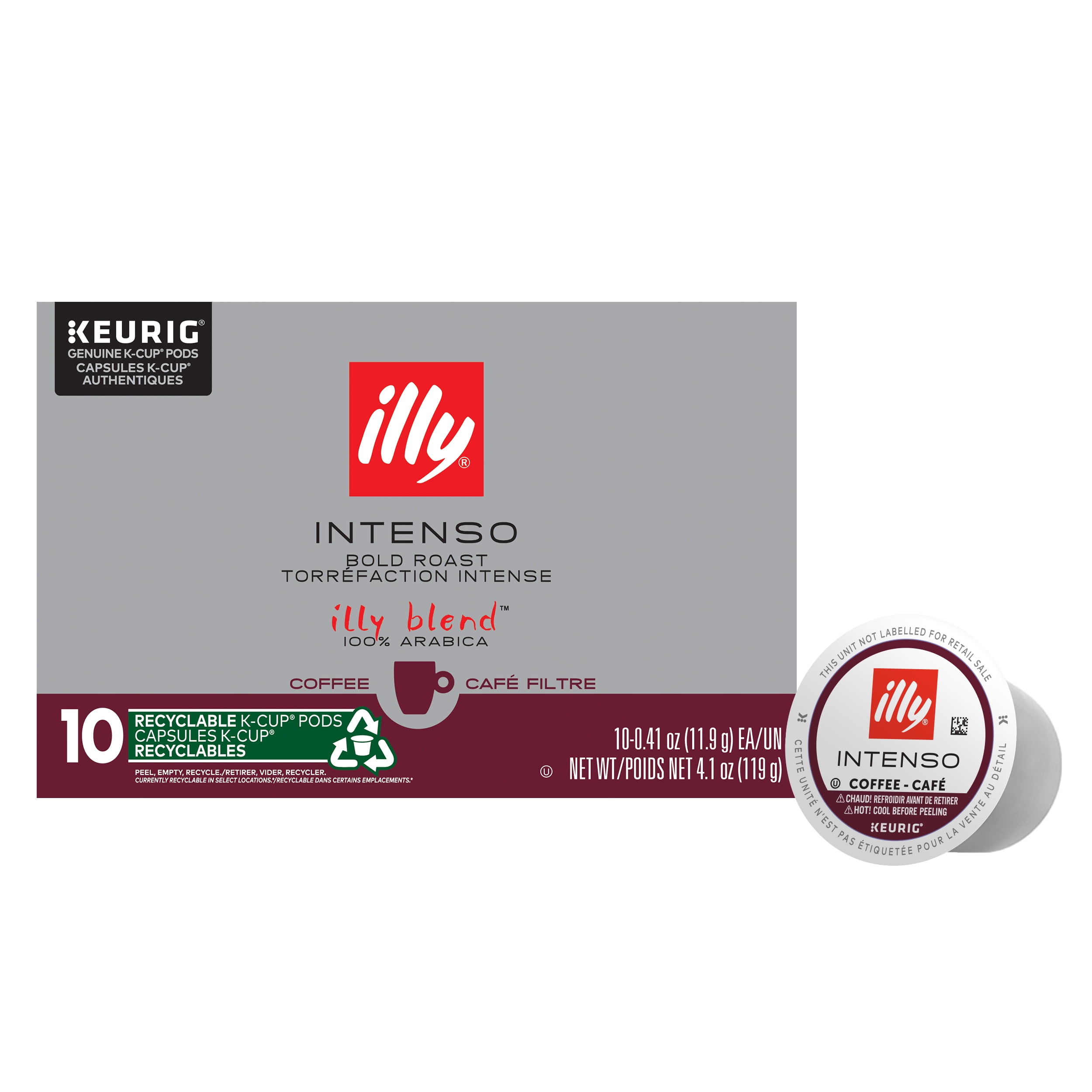 illy K-Cup Coffee Pods Roast Brewers, 10 Ct - Walmart.com