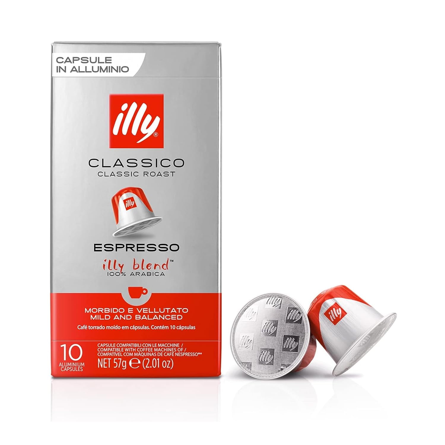 illy Nespresso Capsules 100 Count Espresso Pods, Classico Medium Roast