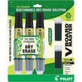 thumbnail image 1 of Pilot 3pk VBoard Master Dry Erase Markers Chisel Tip Black Ink with Bonus Refills: Refillable Whiteboard Markers Set, 1 of 5