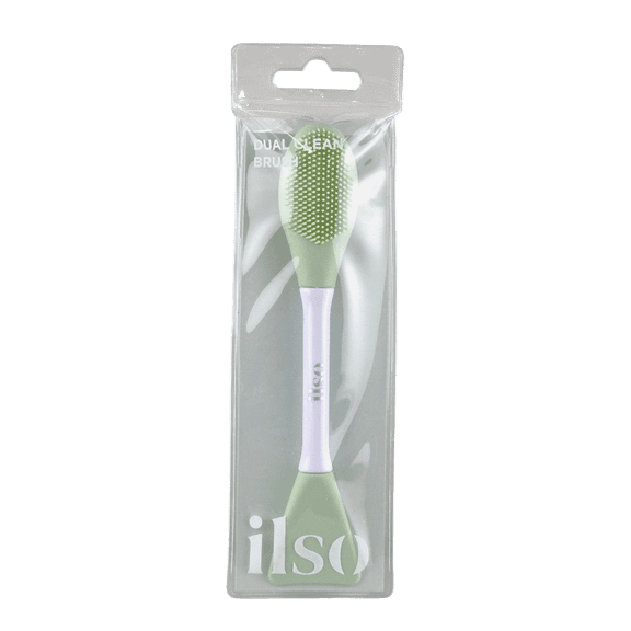 ilso Dual Clean Brush Silicone Cleansing, Exfoliating & Mask Application Tool - 1 Pc