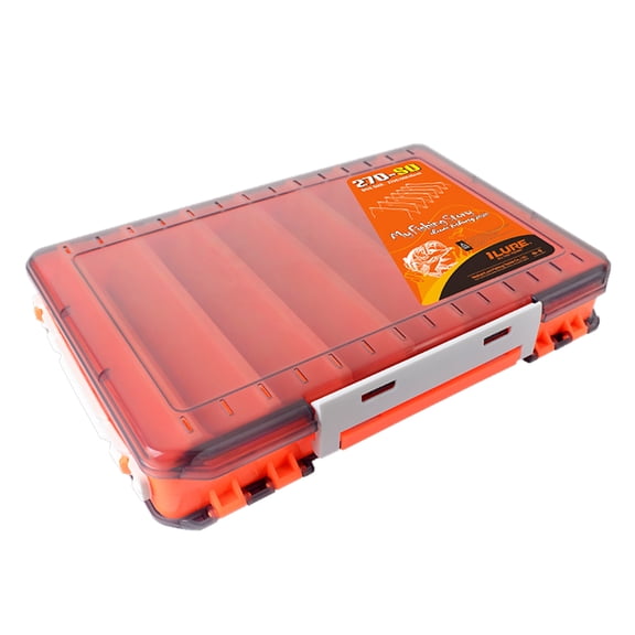 ilure Double Sided Tackle Box for Fishing Accessories Storage Lure Hooks Organizer