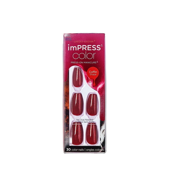 imPRESS Color Halloween Press-on Manicure, ‘Witcha up to’, 30 Count