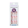imPRESS French PressOn Nails, Snooze, Pink, Short Length, Squoval