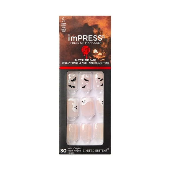 imPRESS Halloween Press-on Manicure, Boo-yah, 30 Count