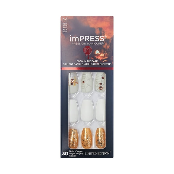imPRESS Halloween Press-on Manicure, Happy Haunting, 30 Count