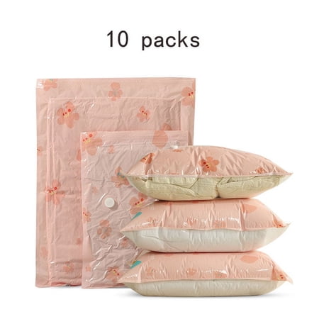 imUfer 10 Packs 23.6*31.5 Inches Vacuum Compression Bag Storage Bag For Home Dormitory Clothing Quilt Storage And Arrangement Luggage Packing Bag