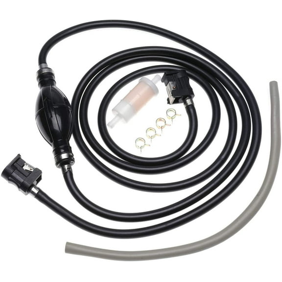 imUfer 32-858104K08 Fuel Line Hose Kit Marine Fuel Line Assembly 5/16" 10FT For Yamaha Marine Johnson Mercury Outboard 4-200hp