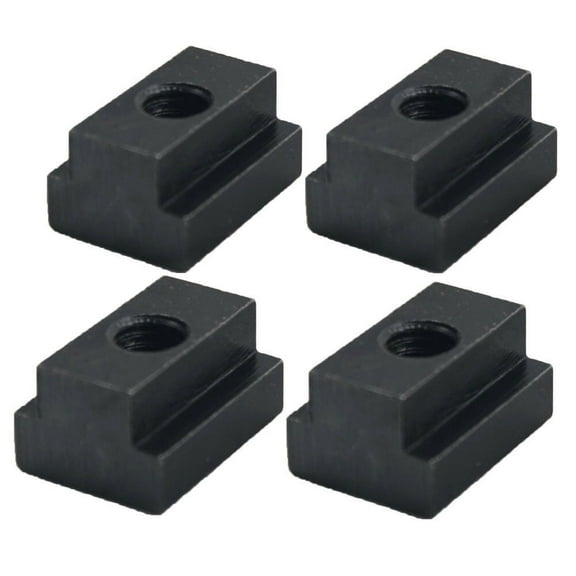 imUfer 4 Pack Bed Rail Rail T-Slot Nut Cleat Tie Down Tool Black For Toyota Tacoma Tundra