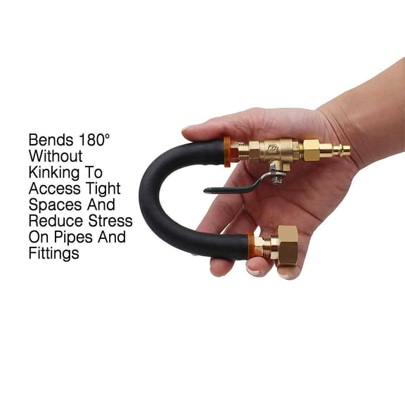 imUfer For Recreational Vehicle Winterizing Kit Blow Out Adapter Air Compressor Garden Hose Faucet Valve