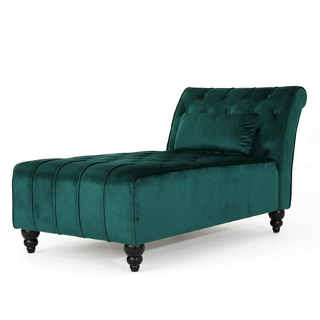 Rafaela Tufted  Velvet Chaise Lounge