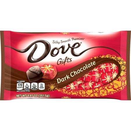 Dove Promises Dark Chocolate Christmas Candy Gifts - 8.87 oz Bag