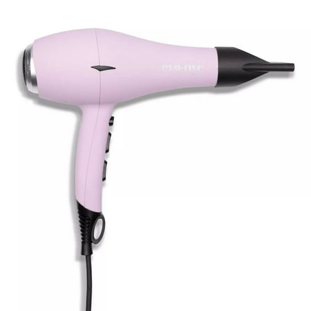Eva Nyc Healthy Heat Pro-Lite Hair Dryer 1600 Watts, Diffuser and Concentrator Attachments for Increased Volume or Controlled Airflow, Pink