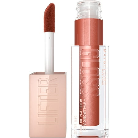 Maybelline Lifter Gloss Lip Gloss Makeup with Hyaluronic Acid, Topaz