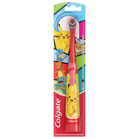 Colgate Kids Powered Vibrating Toothbrush, Pokemon, 1 Pack