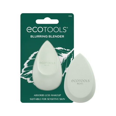 EcoTools Blurring Blender Makeup Sponge, Green Makeup Blending Sponge for Liquid & Cream Foundation