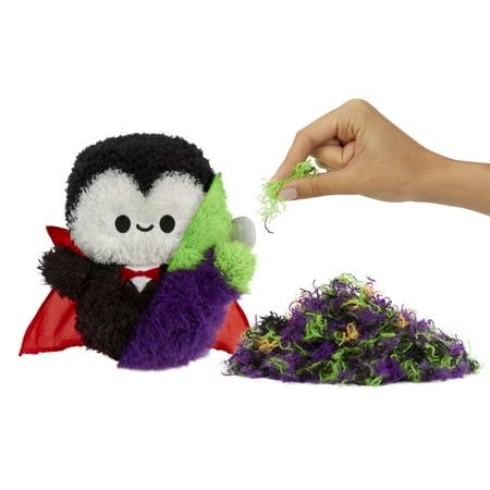 Fluffie Stuffiez Halloween Frankenstein Small Collectible Plush, Surprise Reveal Unboxing with Huggable Asmr Fidget DIY Fluff Pulling, Ultra Soft