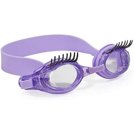 Bling 2O Girls Swimming Goggles 3+ - Eyelash Goggles - Anti Fog/Leak - Blueberry