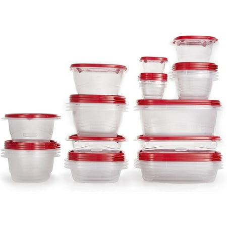 Rubbermaid TakeAlongs 40-Piece Food Storage Container Set in Red