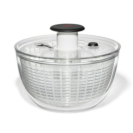 OXO Softworks Little Salad, Fruit and Herb Spinner, 3 Quart, Clear
