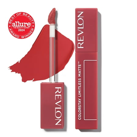 Revlon ColorStay Limitless Matte Liquid Lipstick, 24HR Wear, 008 Stir Me Up, 0.17 fl oz