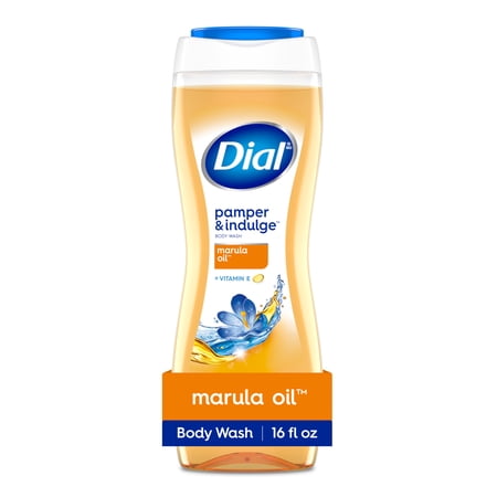 Dial Pamper & Indulge Body Wash, Marula Oil, Gentle on All Skin Types, 16 fl oz