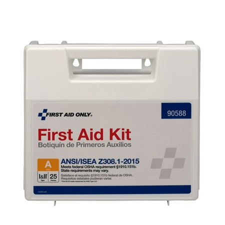 First Aid Only 89 Piece Plastic First Aid Kit, ANSI Compliant